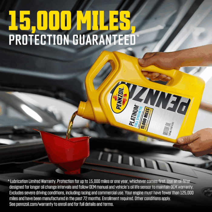 Platinum Full Synthetic 0W-20 Motor Oil (5-Quart, Case of 3) - Image 5