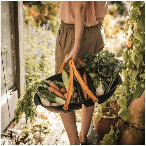 Garden Harvest Basket - Container for Gardening and Harvesting with Tool Caddy - Harvesting Basket Doubles as a Collander for Vegetables and Fruits - Garden Accessories - Image 6