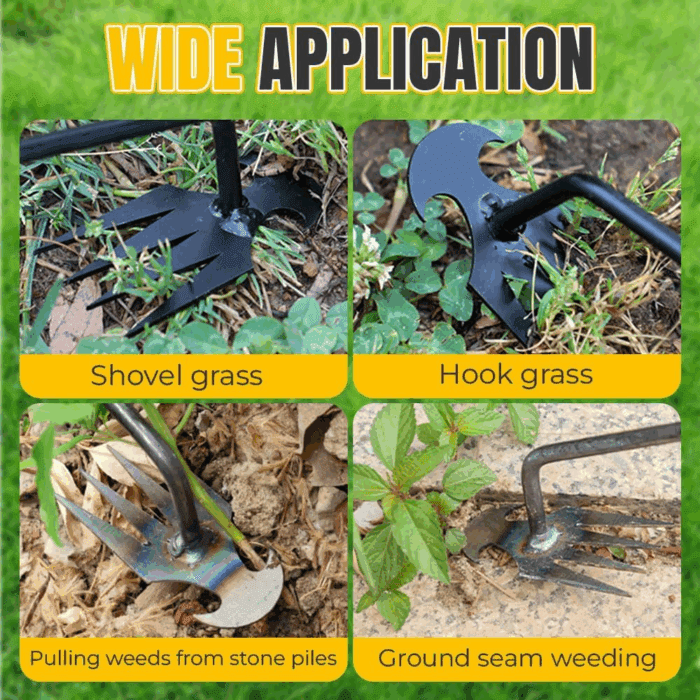 Weeding Artifact Weeding Tool, 2025 New Weeding Weed Puller Tool with Long Handle, Manual Weed Remover Tool for Lawn and Garden (Black 30CM) - Image 5