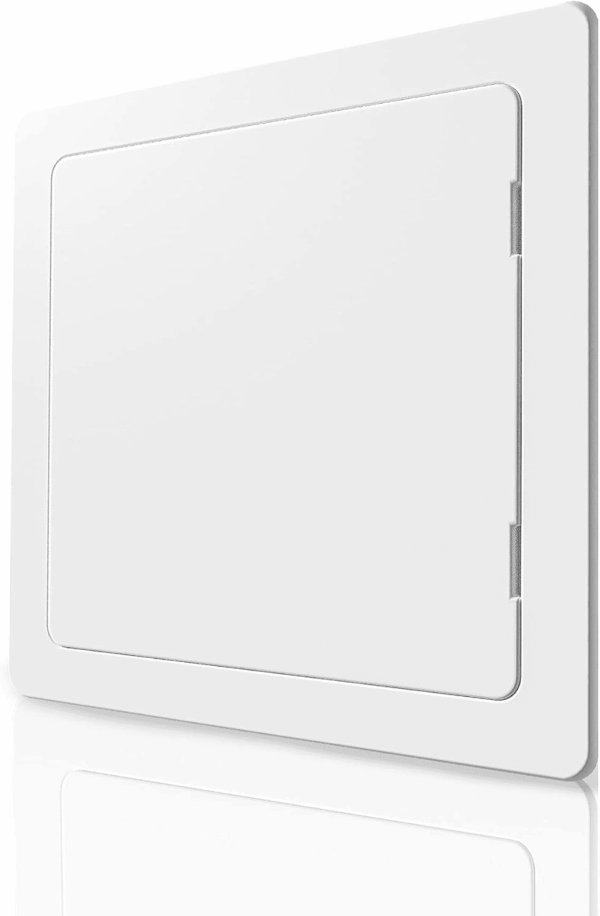 Access Panel for Drywall - 12X12 Inch - Wall Hole Cover - Access Door - Plumbing Access Panel for Drywall - Heavy Durable Plastic White