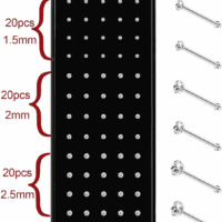 Straight L Shaped Stainless Steel Nose Studs Rings Piercing Pin Body Jewelry 20G-22G 1.5Mm 2Mm 2.5Mm - Image 8