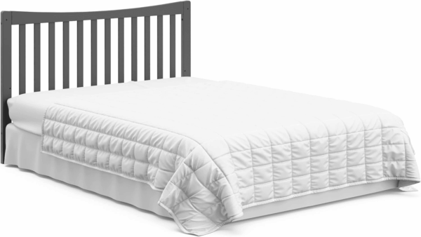 Remi 4-In-1 Convertible Crib & Changer with Drawer (Gray) – GREENGUARD Gold Certified, Crib and Changing -Table Combo, Includes Changing Pad, Converts to Toddler Bed, Daybed and Full-Size Bed - Image 12