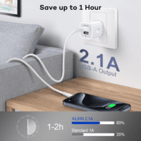 USB Wall Charger, Charger Adapter,  2-Pack 2.1A Dual Port Quick Charger Plug Cube for Iphone 15 14 13 12 11 Pro Max 10 SE X 8 7 plus Samsung Galaxy S23 S22 Power Block Fast Charging Box Brick - Image 7