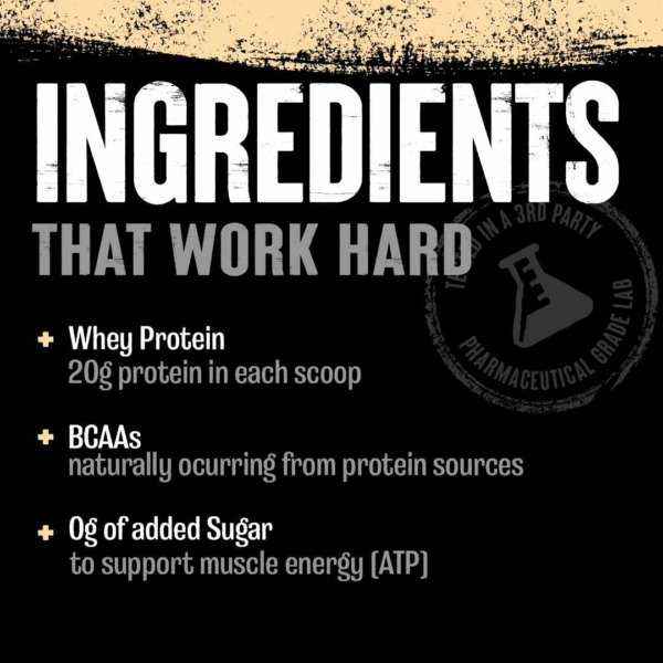 100% Whey Protein Powder – Whey Blend for Pre Workout or Post Workout, Recovery, or an Anytime Low Sugar Protein Boost Meal Replacement with BCAA Branched Chain Amino Acids – Chocolate, 4 Lb - Image 7