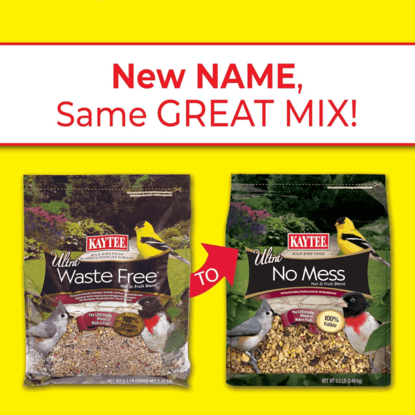 Wild Bird Ultra No Mess Nut & Fruit Food Seed Blend for Blue Jays, Woodpeckers, Juncos, Cardinals, Grosbeaks, Sparrows, and Finches, 5.5 Pound - Image 5