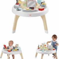 Baby to Toddler Learning Toy 2-In-1 like a Boss Activity Center and Play Table with Lights Music and Sounds