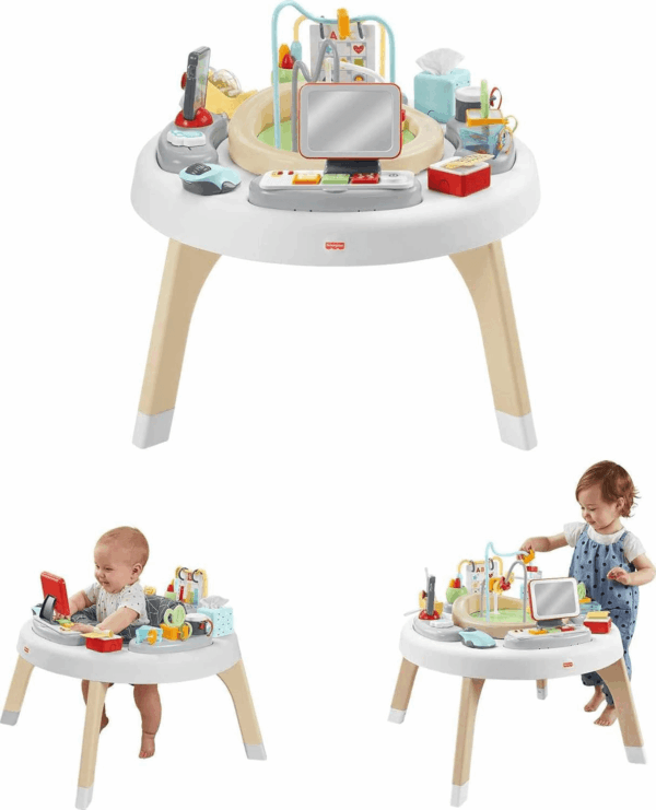 Baby to Toddler Learning Toy 2-In-1 like a Boss Activity Center and Play Table with Lights Music and Sounds