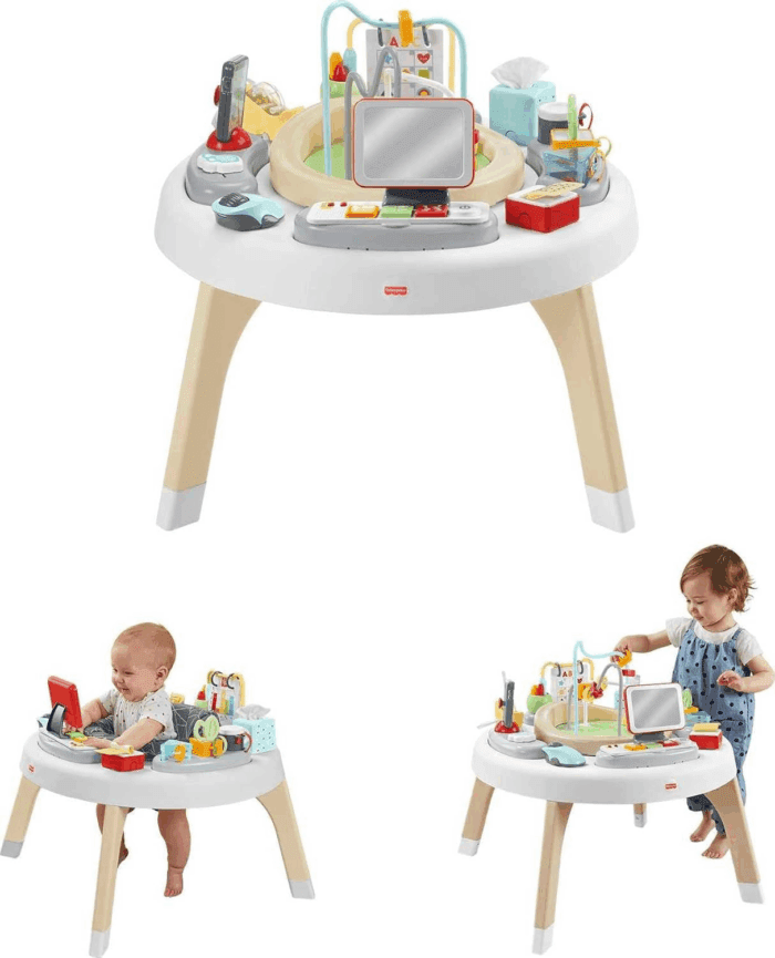 Baby to Toddler Learning Toy 2-In-1 like a Boss Activity Center and Play Table with Lights Music and Sounds