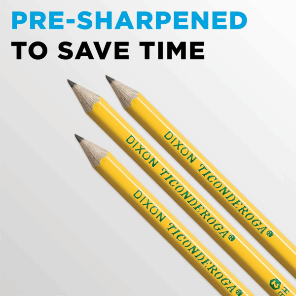 Wood-Cased Pencils, Pre-Sharpened, #2 HB Soft, Yellow, 30 Count - Image 7