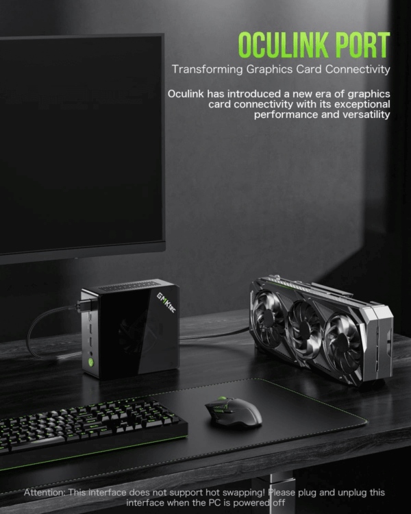 Mini PC Gaming, M7 AMD Ryzen 7 PRO 6850H (8C/16T 4.70Ghz) Dual NIC LAN 2.5G Desktop Computer, 32GB DDR5 RAM + 512GB Hard Drive Pcle SSD, Dual USB4, HDMI 2.1, USB-C - Image 5