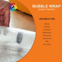 AVG Packaging Small Bubble Wrap - Bulk Bubble Wrap Roll for Moving & Shipping - Heavy Duty Packing Wrap, Perforated Every 12" (175' X 3/16" X 12") - Image 2