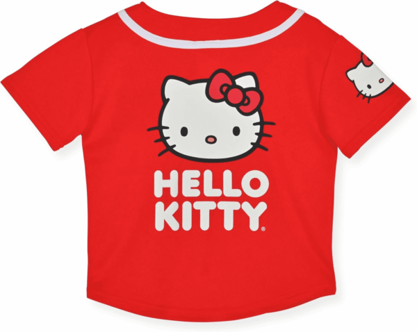 Girls Baseball Jersey - Fashion Mesh Button Front Girls Shirt - Image 2