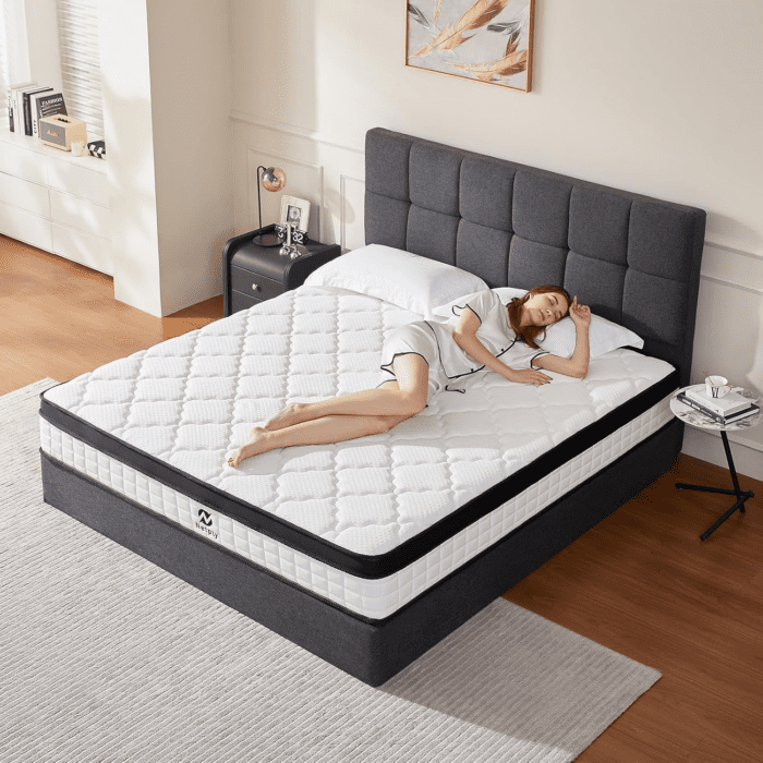 Full Size Mattress, 12 Inch Full Mattress in a Box, Hybrid Memory Foam & Individually Pocket Spring to Improve Sleep and Pain Relief, Medium Firmness, Certipur-Us Certified - Image 7