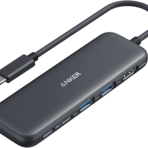 USB C Hub, 5-In-1 USBC to HDMI Splitter with 4K Display, 1 X Powered USB-C 5Gbps & 2×Powered USB-A 3.0 5Gbps Data Ports for Macbook Pro, Macbook Air, Dell and More