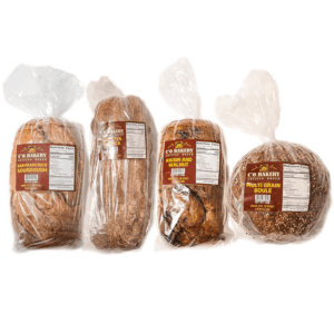 Artisan Bread - Handmade, All Natural, High Fiber, Sliced Loaf Multipacks (Variety Bundle 4 Loaves) Sourdough, Ciabatta, Multi Grain Boule, Raisin & Walnut 4 Piece Set