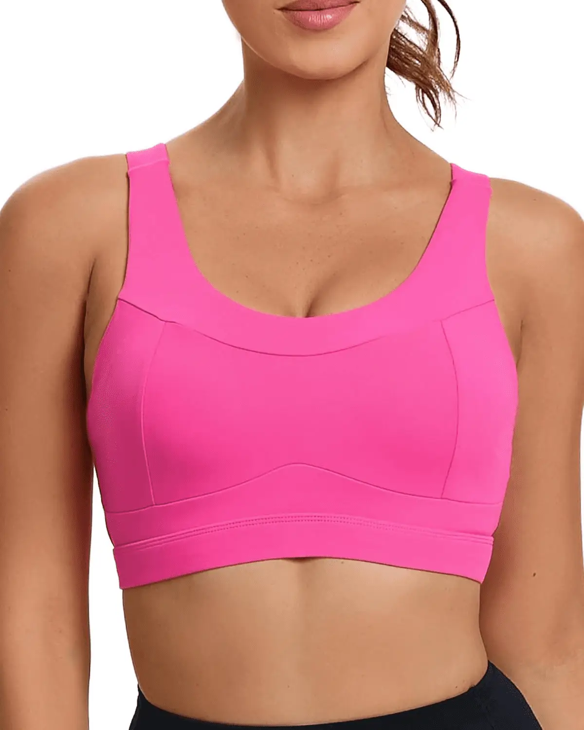 High Impact Sports Bras for Women,Racerback Running Bra Workout Crop Tank Tops Longline Sports Bra Push Up