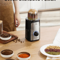 5 in 1 Blender and Food Processor Combo for Kitchen, Small Electric Food Chopper for Meat and Vegetable, 350W High Speed Blenders with 2 Speeds and Pulse for Smoothies and Shakes - Image 5
