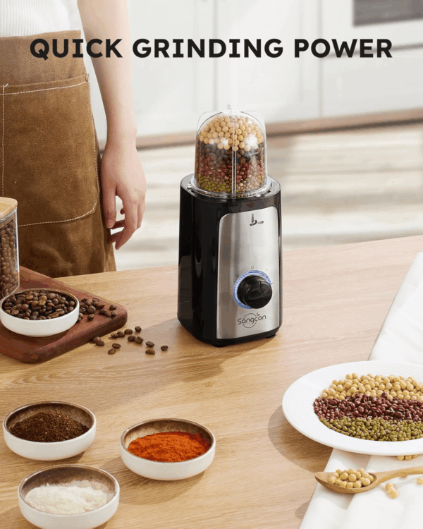 5 in 1 Blender and Food Processor Combo for Kitchen, Small Electric Food Chopper for Meat and Vegetable, 350W High Speed Blenders with 2 Speeds and Pulse for Smoothies and Shakes - Image 5