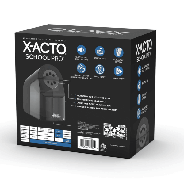 , Schoolpro Electric , Heavy Duty Electric for School, Classroom and Teacher Supplies, Perfect for Addition to Homeschooling Supplies, Black, 1 Count - Image 3