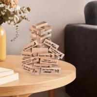 48Pcs Wooden Tumble Tower - Party Night Blocks, Stacking Block Game for Family Game Night - Image 5