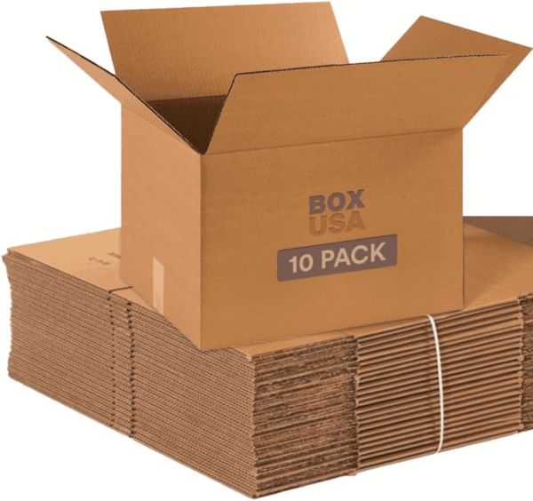 Moving Boxes Medium 18"L X 14"W X 12"H 10-Pack | Corrugated Cardboard Box for Shipping, Mailing, Packing, Packaging and Storage 18X14X12