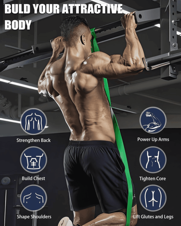 Resistance Bands, Pull up Assistance Bands Set of 5(4), Exercise Bands for Men & Women, Heavy Duty Stretch Exercise Bands, Resistance Bands for Working Out, Muscle Training - Image 5