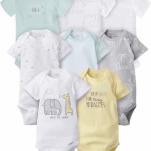 Baby 8-Pack Short Sleeve Onesie Bodysuits