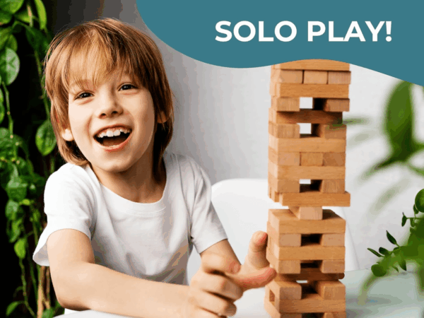 Wood Tumbling Tower - Ideal for Party, Kids Games, Building, Camping, Outdoor Games for Adults and Family, Classic Stacking Block for Challenging Your Skills. - Image 5