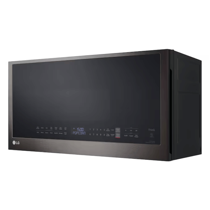 2.0-Cu Ft 29.88-In Over-The-Range Microwave with Sensor Cooking ( Printproof Black Stainless Steel ) - Image 3