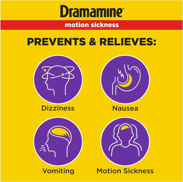 Motion Sickness Relief Less Drowsey Formula, 8 Count (Pack of 1) - Image 2