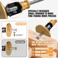 Wheel Marking Gauge, Newly Unique Movable Blade,0.2 Mm Precision,Woodworking Dovetail Scribing Gauge, Scriber Marking Tools, Essential Tools for Woodworking Projects (Rollable Blade) - Image 2
