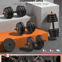 Adjustable Dumbbells, 20/30/40/45/70/90Lbs Free Weight Set with Connector, 5 In1 Dumbbells Set Used as Barbell, Kettlebells, Push up Stand, Weight Plate, Fitness Exercises for Home Gym Suitable Men/Women - Image 3