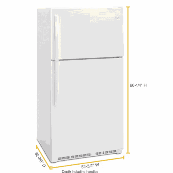 20.5-Cu Ft Top-Freezer Refrigerator ( White ) - Image 3