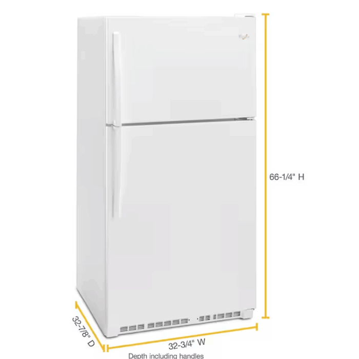 20.5-Cu Ft Top-Freezer Refrigerator ( White ) - Image 3
