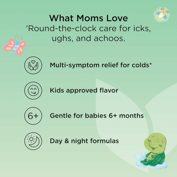 Baby Mucus and Cold Relief, Day and Night Value Pack, Infant and Baby Cold Medicine, Decongestant and Cough Relief, 8 Fl Oz - Image 6