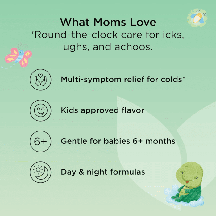 Baby Mucus and Cold Relief, Day and Night Value Pack, Infant and Baby Cold Medicine, Decongestant and Cough Relief, 8 Fl Oz - Image 6