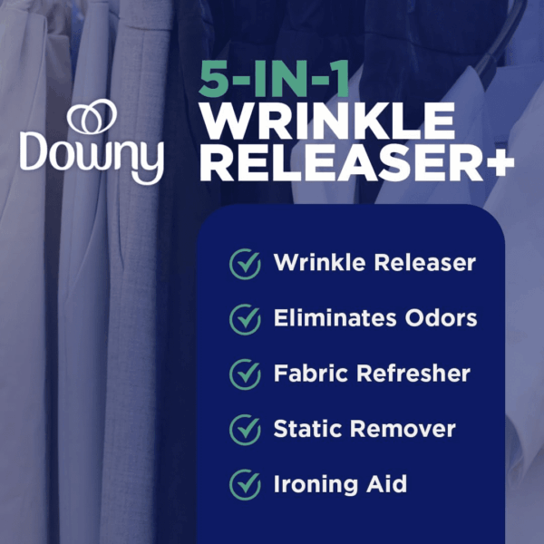 Wrinkle Release Spray, Travel Size Spray, All in One Formula, Removes Wrinkles, Static and Odor Eliminator, Crisp Linen Scent, 3 Fl Oz, Pack of 3 - Image 4