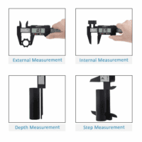 Digital Caliper,  0-6" Calipers Measuring Tool - Electronic Micrometer Caliper with Large LCD Screen, Auto-Off Feature, Inch and Millimeter Conversion - Image 8