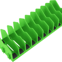 Plier Organizer Rack, 10-Slot Pliers Cutters Organizer Rack with Non-Slip Rubber Base, Tool Organizer, Tool Drawer Toolbox Organizer and Storage, Green, Extendable Design, Fit 3” H, 1 Pack