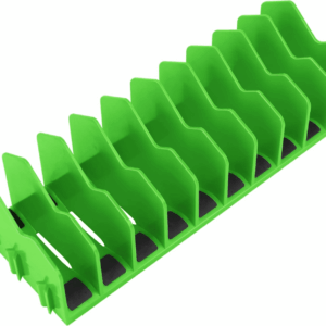 Plier Organizer Rack, 10-Slot Pliers Cutters Organizer Rack with Non-Slip Rubber Base, Tool Organizer, Tool Drawer Toolbox Organizer and Storage, Green, Extendable Design, Fit 3” H, 1 Pack