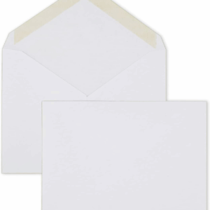Standard A2 Invitation Envelopes, Gummed Closure, 4-3/8" X 5-3/4", Premium 24-Lb Paper, White, 100 per Box (CO198)