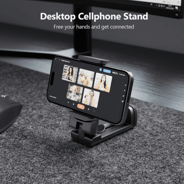 Airplane Travel Essentials Phone Holder, Universal Handsfree Phone Mount for Flying with 360 Degree Rotation, Accessory for Airplane, Travel Must Haves Phone Stand for Desk, Tray Table - Image 4