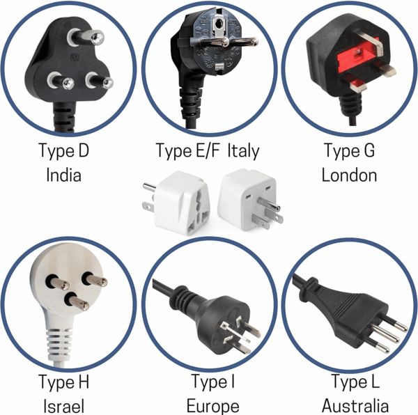 Bates- European Plug Adapter, 2 Pc, Travel Adapter, US to Europe Plug Adapter, EU Adapter, Electrical Adapters, Converter Plug - Image 4