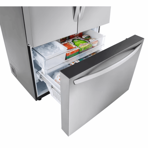 Counter-Depth MAX 26.5-Cu Ft 3 -Door Smart Compatible French Door Refrigerator with Ice Maker with Water Dispenser ( Stainless Steel ) ENERGY STAR Certified - Image 7