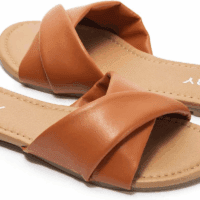 Women'S Flat Sandals Fashion Slides with Soft Leather Slippers for Summer Size 6-11 - Image 5