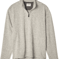 Men'S Long Sleeve Fleece Quarter-Zip Sweater - Image 7