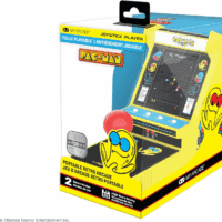 Pac-Man Joystick Player:Officially Licensed Retro Gaming Console, 2 Game Modes Classic Arcade Machine, Portable Game for Kids and Adults - Image 3