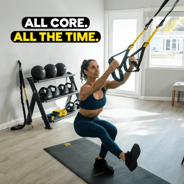 All-In-One Suspension Training System: Full Body Workouts for Your Home Gym, Travel, and Outdoors | Includes Indoor & Outdoor Anchors, Workout Guide and Video Downloads - Image 8