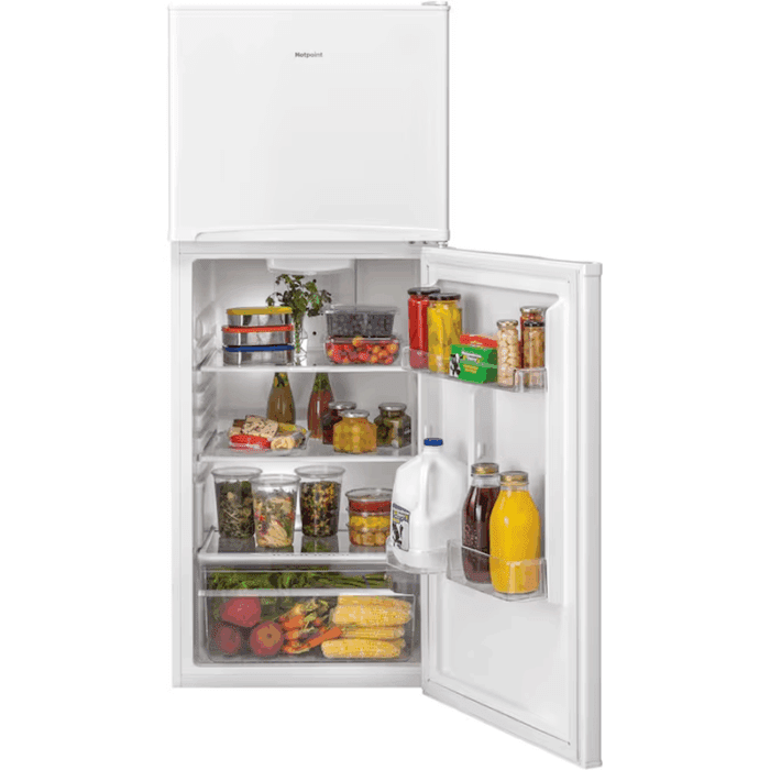 9.7-Cu Ft Counter-Depth Top-Freezer Refrigerator ( White ) - Image 12