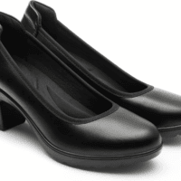 Women'S Chunky Closed Toe Low Block Heels Work Pumps Comfortable round Toe Dress Wedding Shoes - Image 8